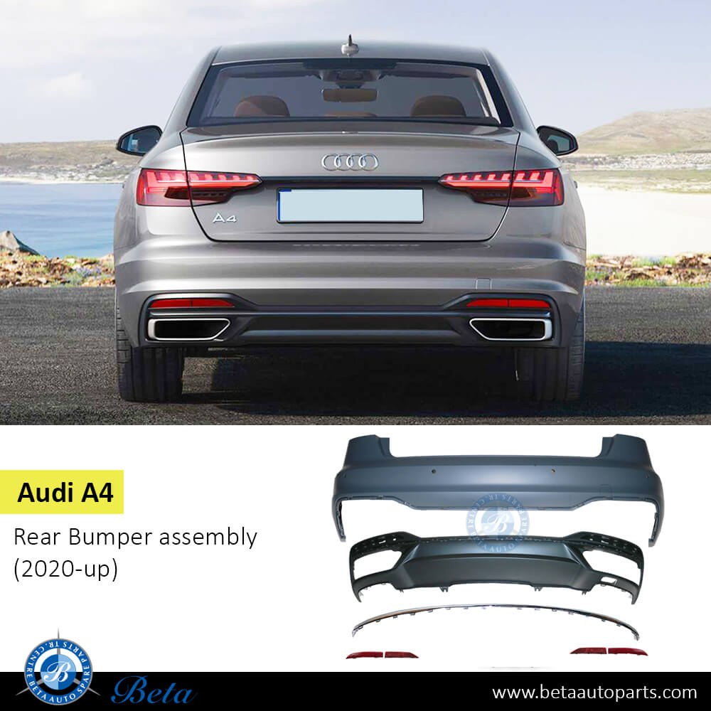 Audi A4 (2020-Up), Rear Bumper with PDC, China, 8W5807067G Audi A4 (2020-Up), Rear Bumper with PDC, China, 8W5807067G